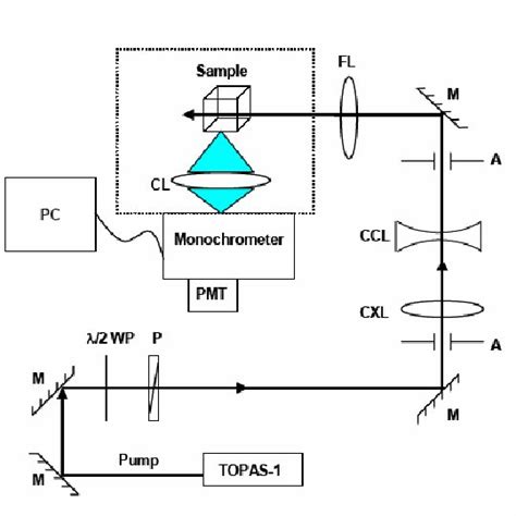 Schematic Of The 2pf Spectroscopy Set Up Download Scientific Diagram