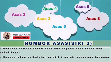 Nombor Asas Siri 3 Tukar Nombor Dalam Asas Dua Kepada Nombor Dalam