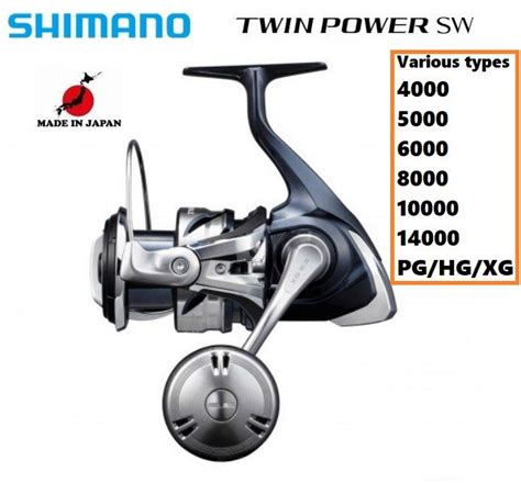 Shimano 21 Twin Power SW Various Types 4000 5000 6000 8000 10000 14000