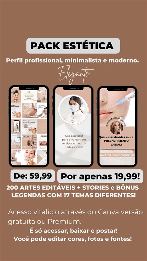 Pack Canva Estética Com Legendas 150 Artes Editáveis Aline Ávila