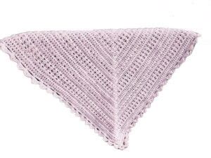 Easy Lightweight And Lacy Crochet Triangle Shawl Jera S Jamboree