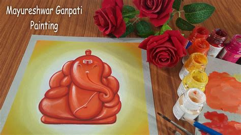 AshtaVinayak Ganpati Painting 1 Mayureshwar Morgaon Drawing