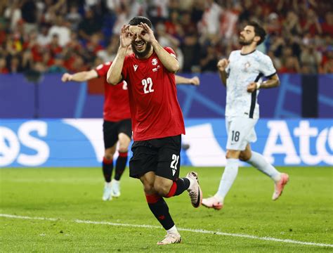 Newcomers Georgia Stage Historic Euro Shock By Beating Portugal 2 0