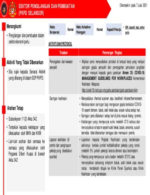 Fillable Online SOP AM PERINTAH KAWALAN PERGERAKAN PKP Fax Email