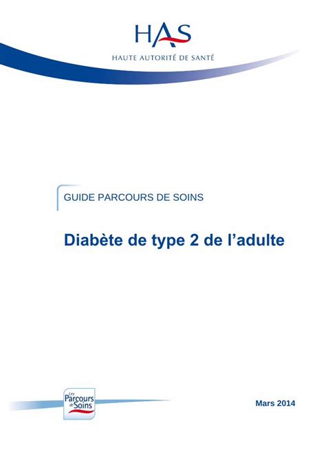 Pdf Guide Parcours De Soins Haute Autorit De Sant Lobjectif De