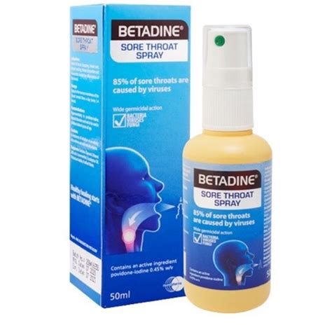 BETADINE 0 45 SORE THROAT SPRAY 50ML EXP06 2025 Shopee Malaysia