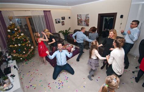 House Party On New Year S Eve Stock Image Image Of Christmas Dancing