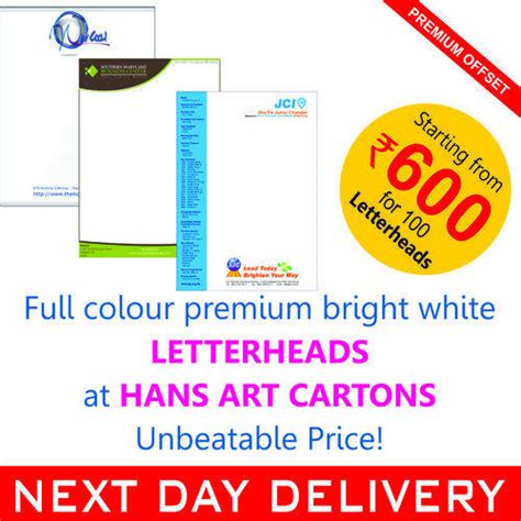 Letterhead Printing Services At Best Price In Delhi ID 4467486