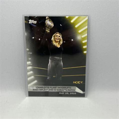 Topps Wwe Women S Division Charlotte Flair Error Card Ebay