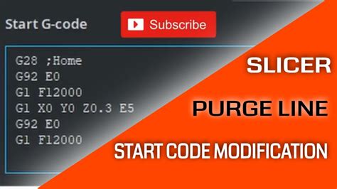 Purge Line Start Code Modification Slicer Settings Youtube