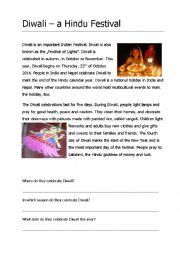 Diwali worksheets