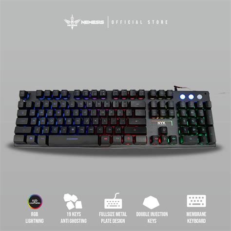 Jual Nyk Nemesis Keyboard Gaming Kr Game Master Shopee Indonesia