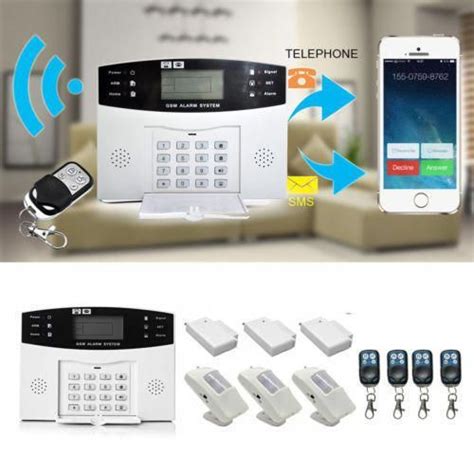 Wireless Lcd Gsm Sms Burglar Fire Alarm System Auto Dialer Home Security Safe Hm