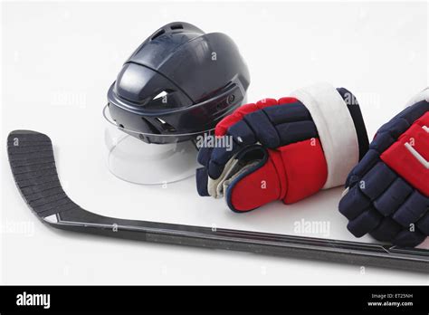 Ice Hockey Equipment Stock Photo - Alamy