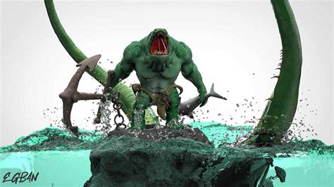 Tidehunter from DOTA2 - ZBrushCentral