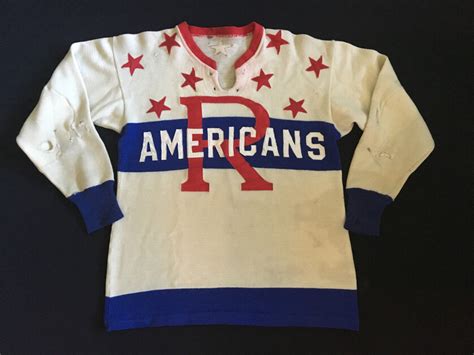 1956 57 Ahl Rochester Americans 8 Game Worn Away Jersey Billy