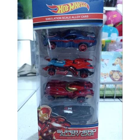Jual Hot Wheels Marvel Set 4pcs Shopee Indonesia