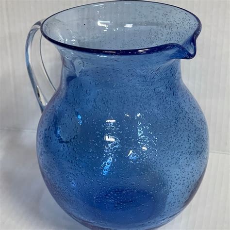 Hand Blown Pitcher Etsy