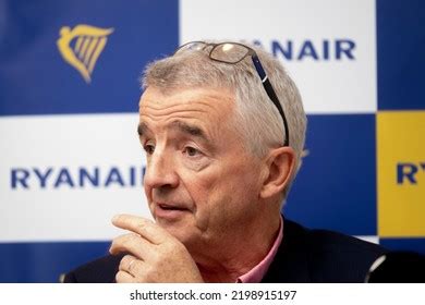 Ceo Ryanair Michael Oleary Holds Press Stock Photo 2198915197 ...