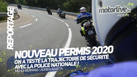 Permis Moto On A Test La Trajectoire De S Curit I Actu Youtube