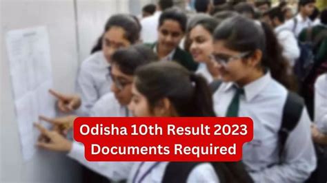 Odisha 10th Result 2023 Declared Documents Required To Check Bse Hsc Result Sa2 And Download