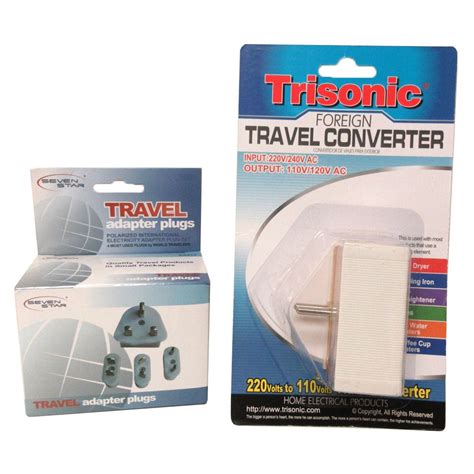 TRAVEL VOLTAGE CONVERTER ADAPTER 1600W 4 PLUGS 220 110V - Walmart.com