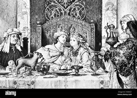 People Marriage Bridal Couple Courtly Couple In The Middle Ages