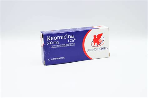 NEOMICINA COMPRIMIDOS 500 MG X 12 - Farmacias Roraima