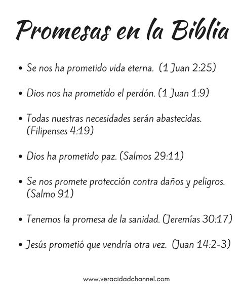 Promesas En La Biblia Veracidad Channel