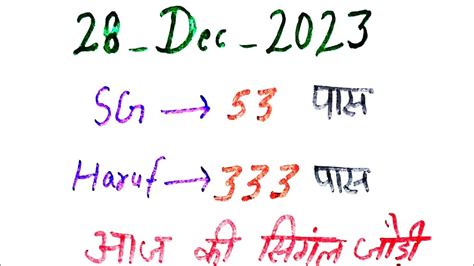 28 12 2023 Satta Fd Gl Ds Gzb Satta Desawar Satta Gali Satta King Hindi Youtube