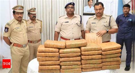 Andhra Pradesh Tirupati Police Arrests Four Ganja Smugglers