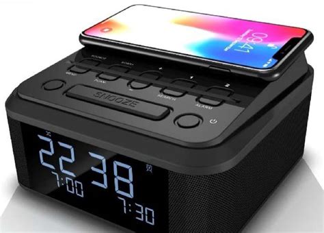 Beside Dab Alarm Clock Radio With Wireless Charging China Alarm Clock And Portable Handheld Price