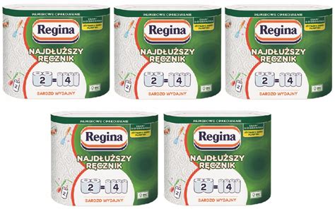 RĘCZNIK PAPIEROWY Regina NAJDŁUŻSZY ZESTAW 5 OPAK 8039920408780