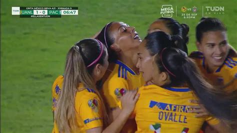 Gol De Tigres Mar A S Nchez Define Perfecto El Ante Pachuca