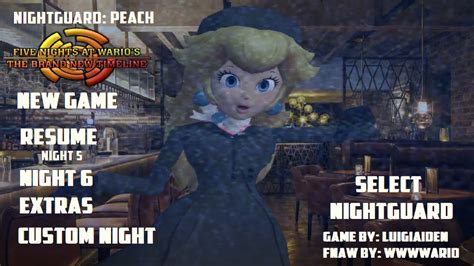 Five Nights At Wario S The Brand New Timeline Nights Peach