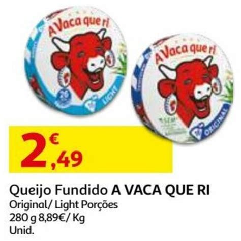 Promoção Queijo Fundido a Vaca Que Ri Original Light 280g em Auchan