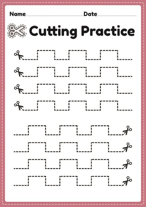 Printable Cutting Activities For Kindergarten