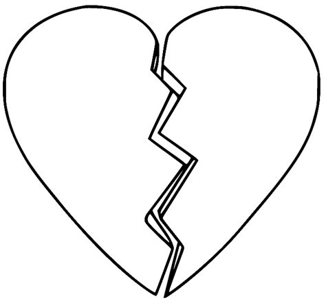 Sad Heart Coloring Pages