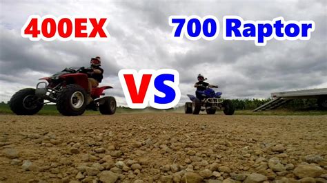 Honda 400ex Vs Yamaha 700 Raptor Youtube