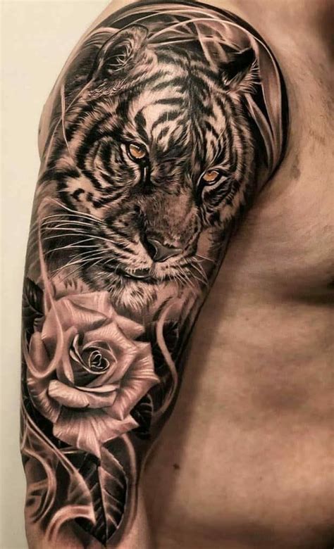 Pin by Cristian Muñoz on tablet Tiger tattoo sleeve Mens shoulder