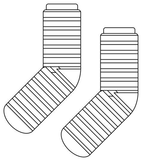 Socks coloring page - ColouringPages