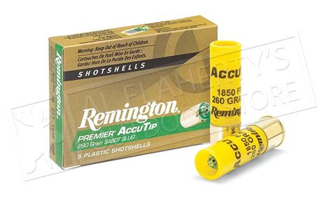 Remington Premier Accutip Bonded Sabot Slugs 20 Gauge 2 34 Box Of 5