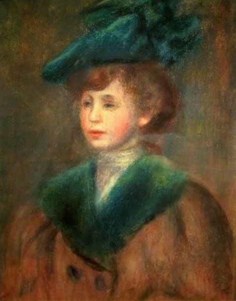 Jeune Femme Au Chapeau Vert Auguste Renoir Artwork On Useum