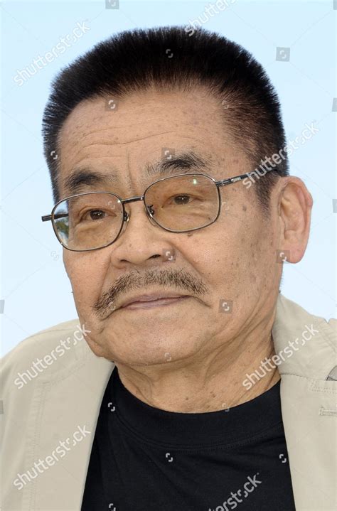 japanese mangaka yoshihiro tatsumi poses  editorial stock photo