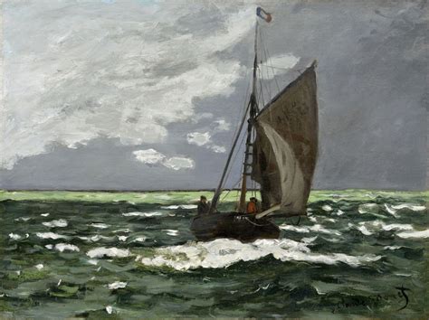 Claude Monet's Seascape, Storm (1866) | Free Photo Illustration - rawpixel