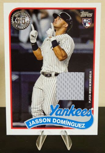 2024 Topps Series 2 Jasson Dominguez RC 1989 Topps Relic Card 89R2 JD