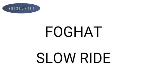 Foghat Slow Ride Drum Score Youtube