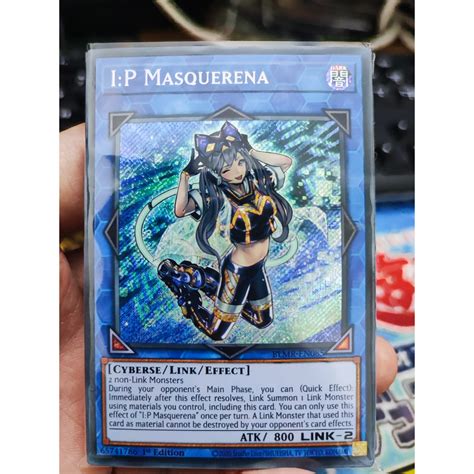 Yugioh Funny Shop 1 lá thẻ bài I P Masquerena BLMR EN085 Secret