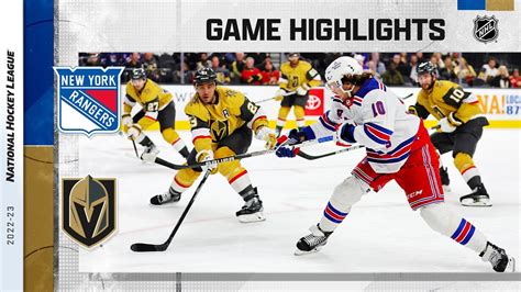 Rangers Golden Knights 12 7 NHL Highlights 2022 YouTube