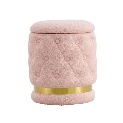 Pink Storage Ottoman Ottomans And Poufs At